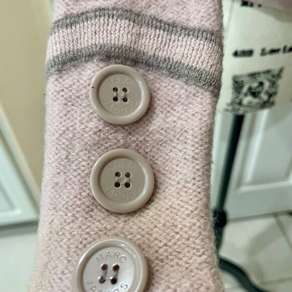 MARC JACOBS 100% WOOL KNITTED SWEATER PINK/ GRAY KIDS SIZE 10-12 - Picture 4 of 12